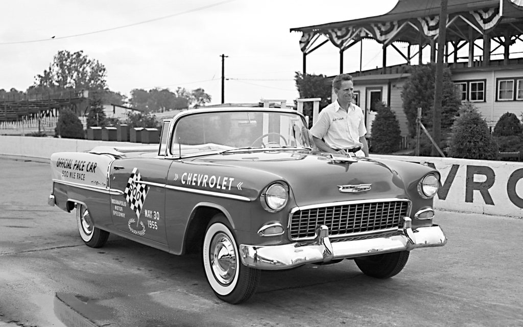 vintage photo of 1955 Chevrolet Bel Air Convertible Indianapolis 500 Pace Car