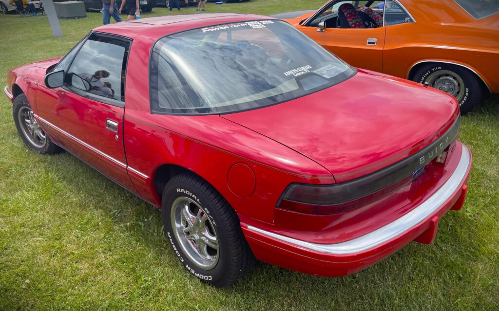 Rear quarter view of a Buick Reatta