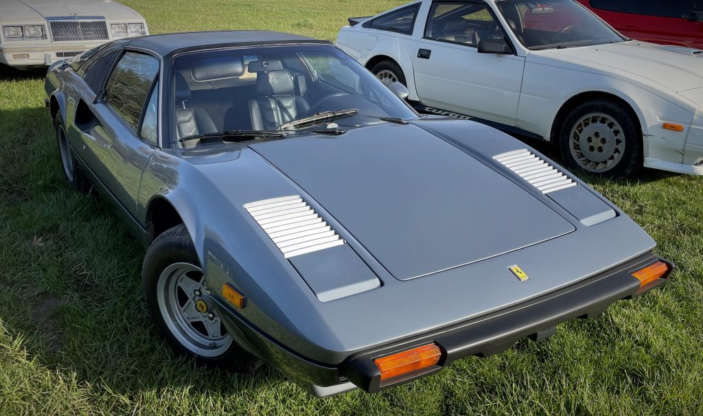 silver Ferrari 328 gts