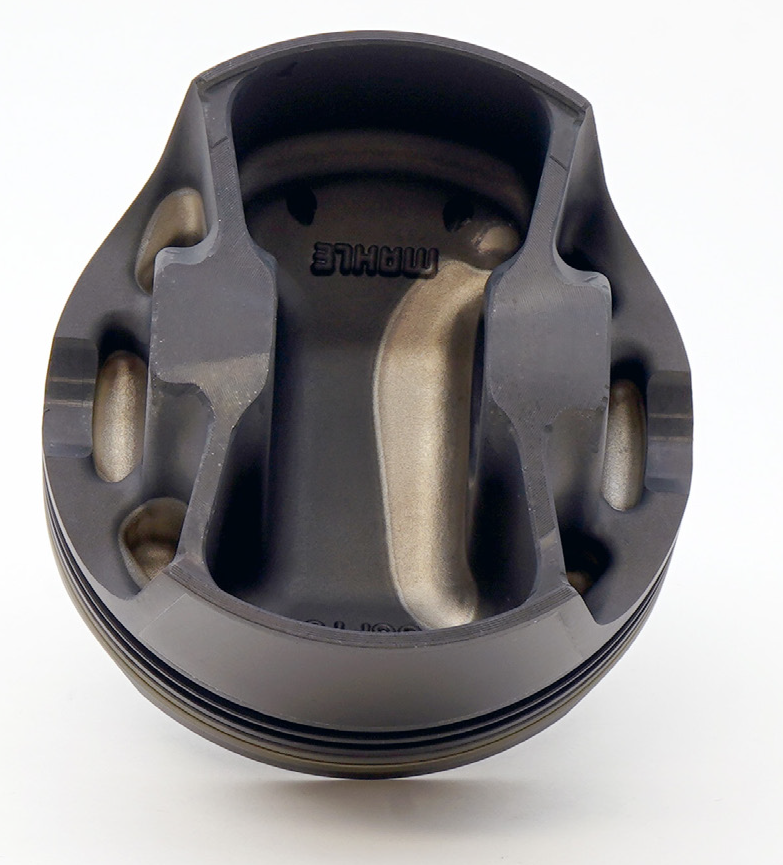 underside of a piston